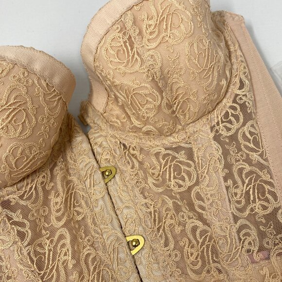 Agent Provocateur Mercy Flesh Nude Corset AP3 Medium New - Picture 12 of 16